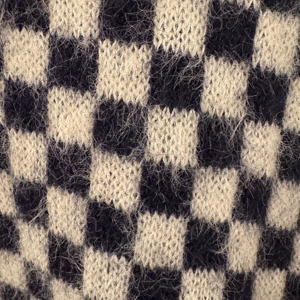 Free People Through The Motions Checked Sweater Vest Size XS - Picture 4 of 5
